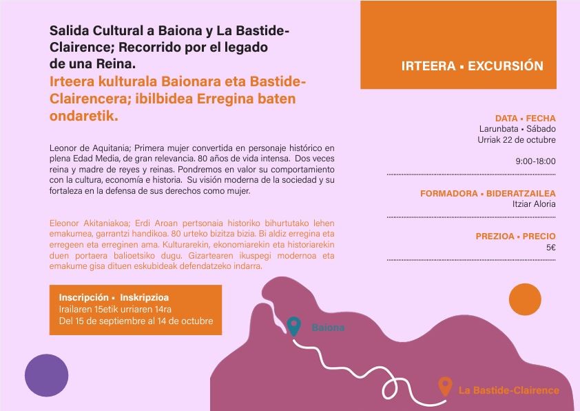salida Cultural a Baiona y La Bastide-Clairence
